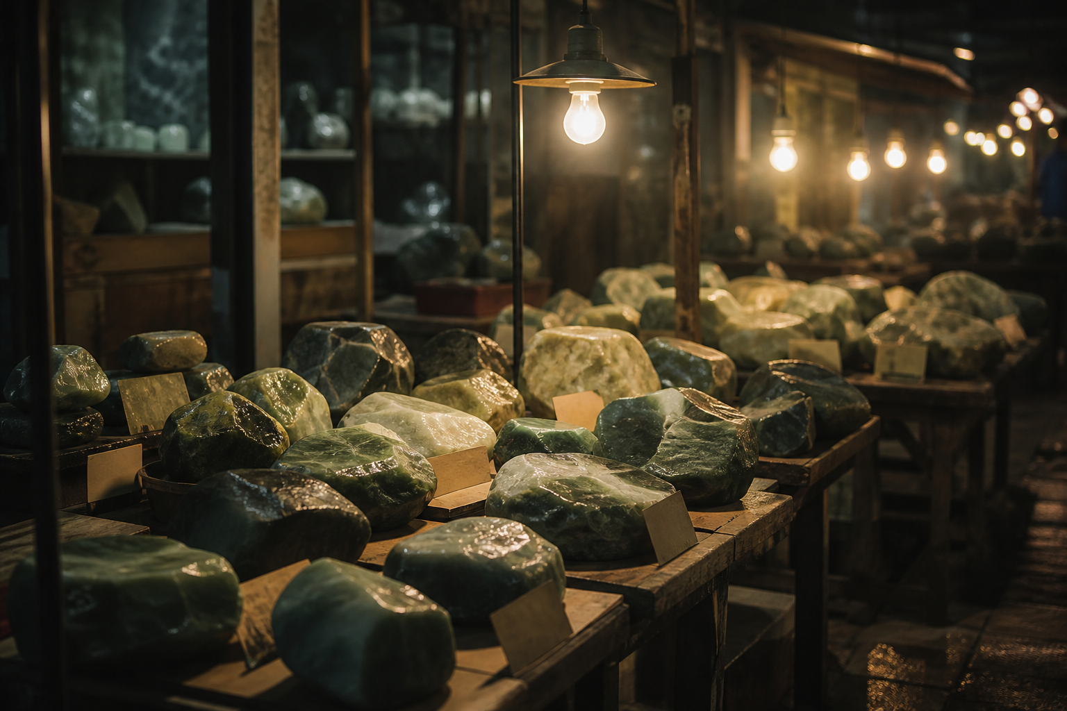 夜市毛料摊